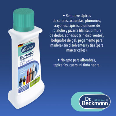 El Mago Quitamanchas - Tinta y Boligrafo - Dr Beckmann - principal uso