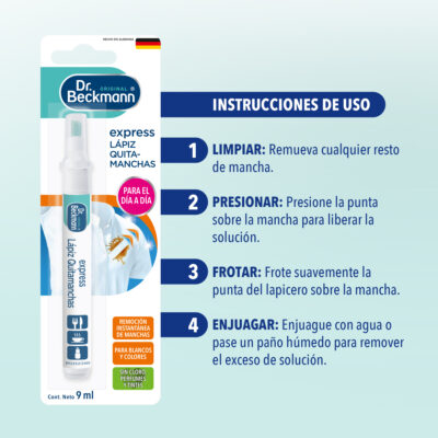 Lápiz Mágico - Dr Beckmann - instrucciones de uso
