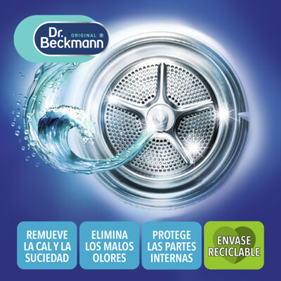 Limpia Lavadoras (Carbon Activado) 250ml - Dr Beckmann - bullets