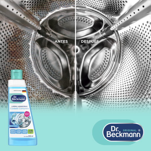 Limpia Lavadoras (Carbon Activado) 250ml - Dr Beckmann - resultado de aplicación