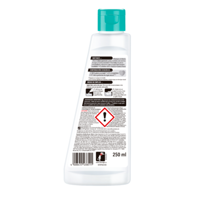 Limpiador Intensivo de Vitrocerámica y Acero Inoxidable 250 ml - Dr Beckmann - reverso