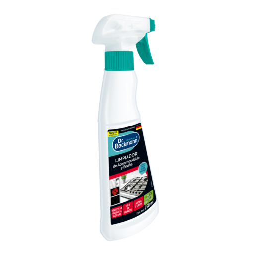 Limpiador de Acero Inoxidable y Estufas 250 ml - Dr Beckmann - arriba