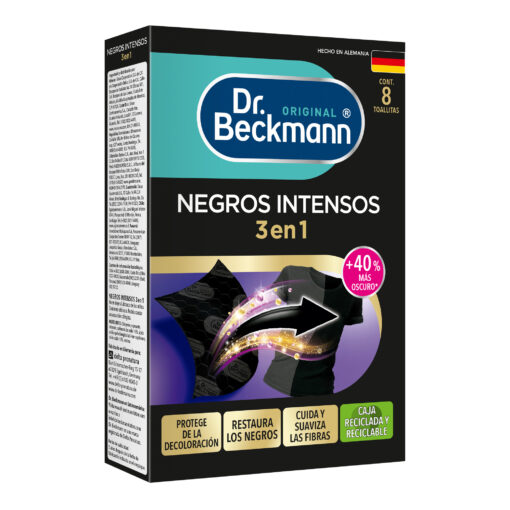 Negros Intensos Toallitas 8ct - Dr Beckmann - arriba