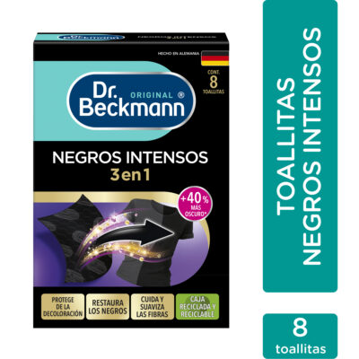 Negros Intensos Toallitas 8ct - Dr Beckmann - portada