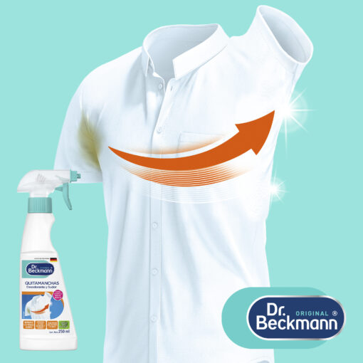 QUITAMANCHAS Desodorante y Sudor 250ml - Dr Beckmann - resultado de aplicación