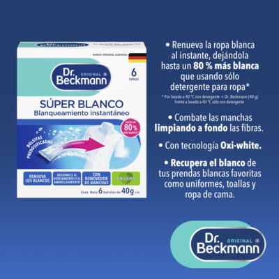 Super Blanco 6 x 40g - Dr Beckmann - bullets