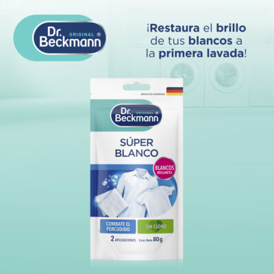 Súper Blanco 80g - Dr Beckmann - manejo
