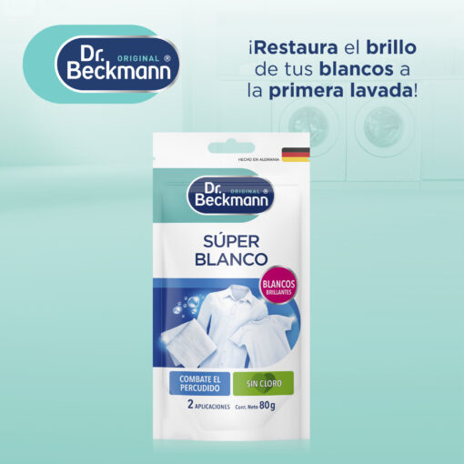 Súper Blanco 80g - Dr Beckmann - manejo