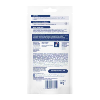 Súper Blanco 80g - Dr Beckmann - reverso