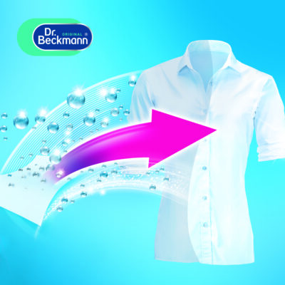 Súper Blanco Toallitas Activas 15ct - Dr Beckmann - resultado de aplicación