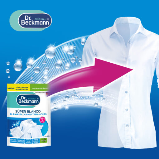 Pouch Super Blanco 400 g - Dr Beckmann - resultado de aplicación