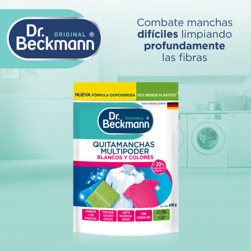 Quitamanchas Multipoder 400g - Dr Beckmann - manejo