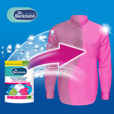 Quitamanchas Multipoder 400g - Dr Beckmann - resultado de aplicación
